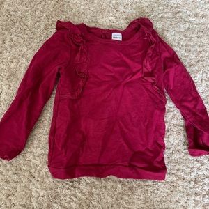 Toddler Girl Maroon Sweater